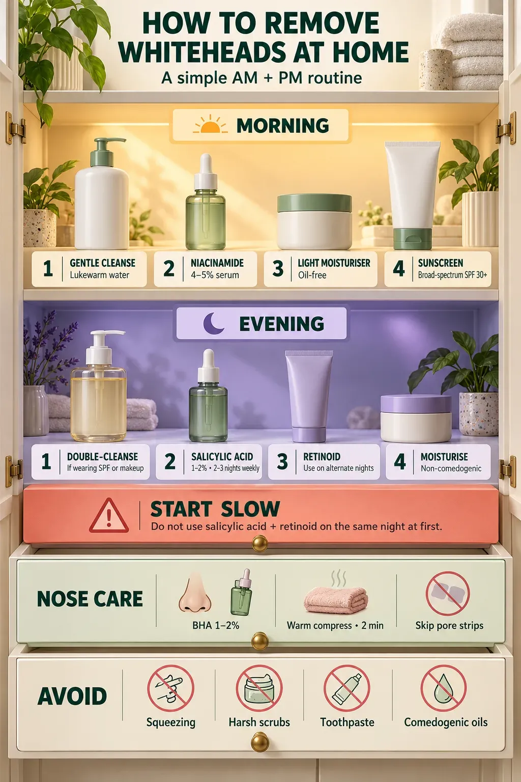 How to remove whiteheads at home
